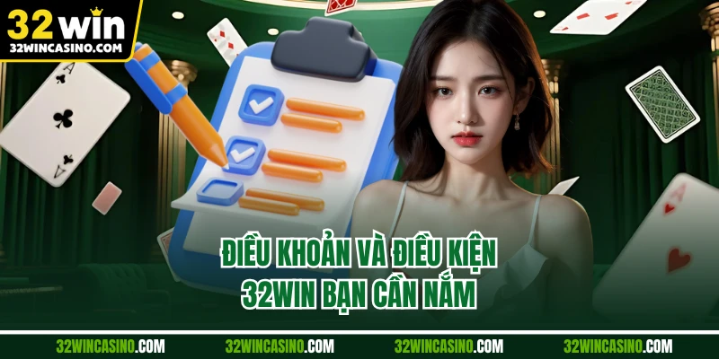 Điều khoản và điều kiện 32WIN bạn cần nắm
